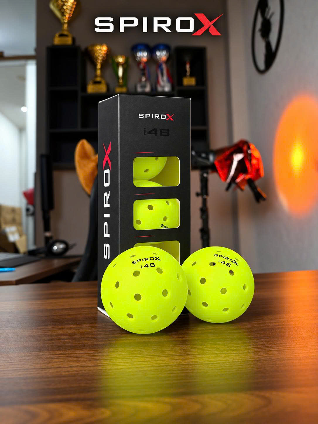 Quả Bóng Pickleball SpiroX Pro 48 Chính Hãng - 48 Lỗ - Bền - Đường Bay Ổn Định - Kiểm Soát - Cảm Giác Đánh Chắc Tay